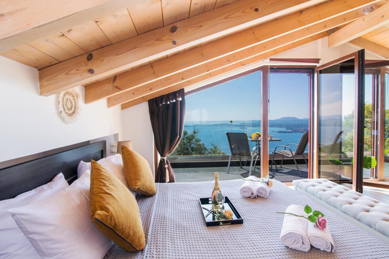 Апартаменти Blue Sky Loft By Corfuescapes Spartylas Екстер'єр фото